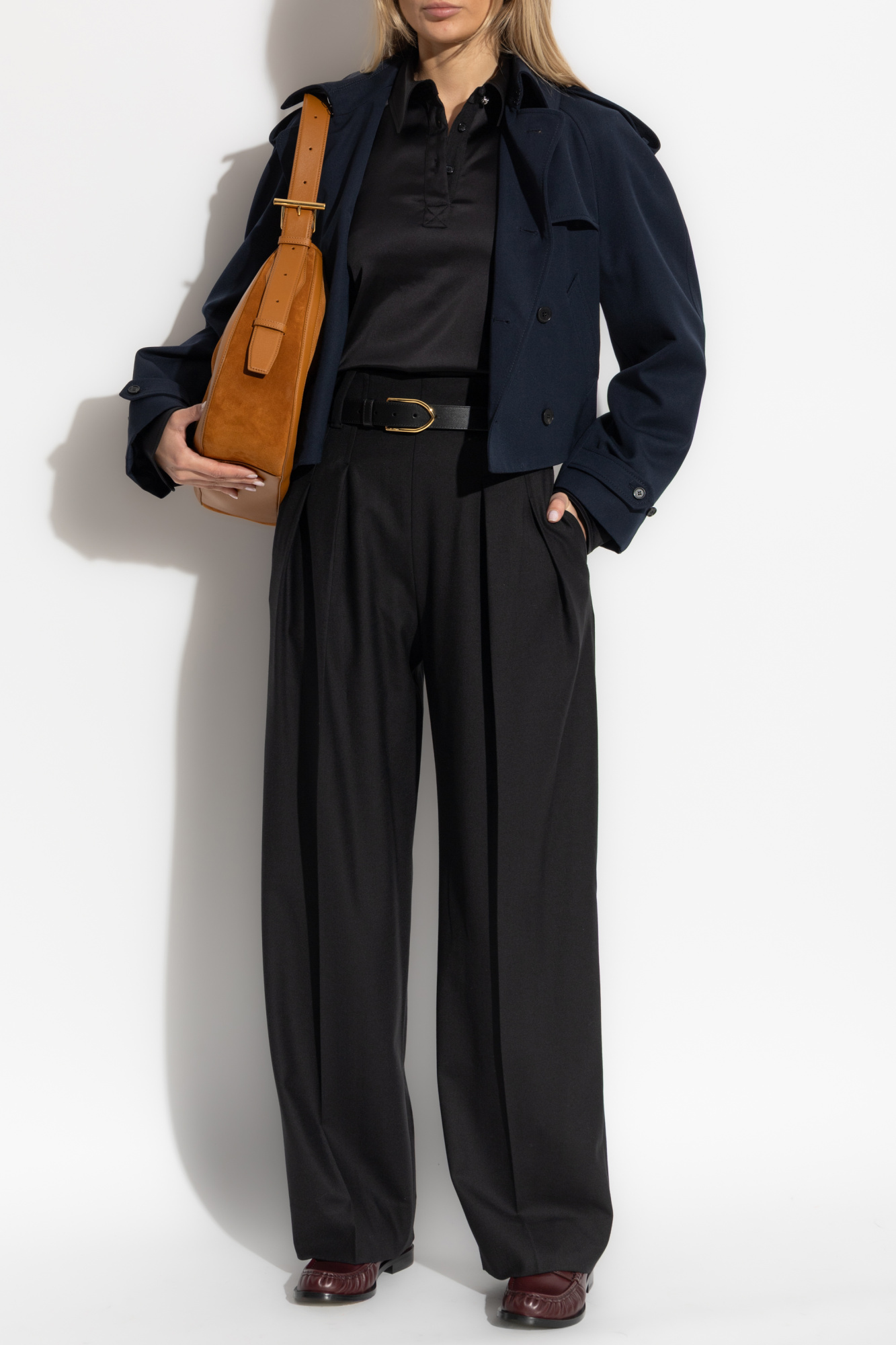 ジャケット Alexander McQueen Short double-breasted navy blue jacket Alexander McQueen Short double-breasted navy blue jacket